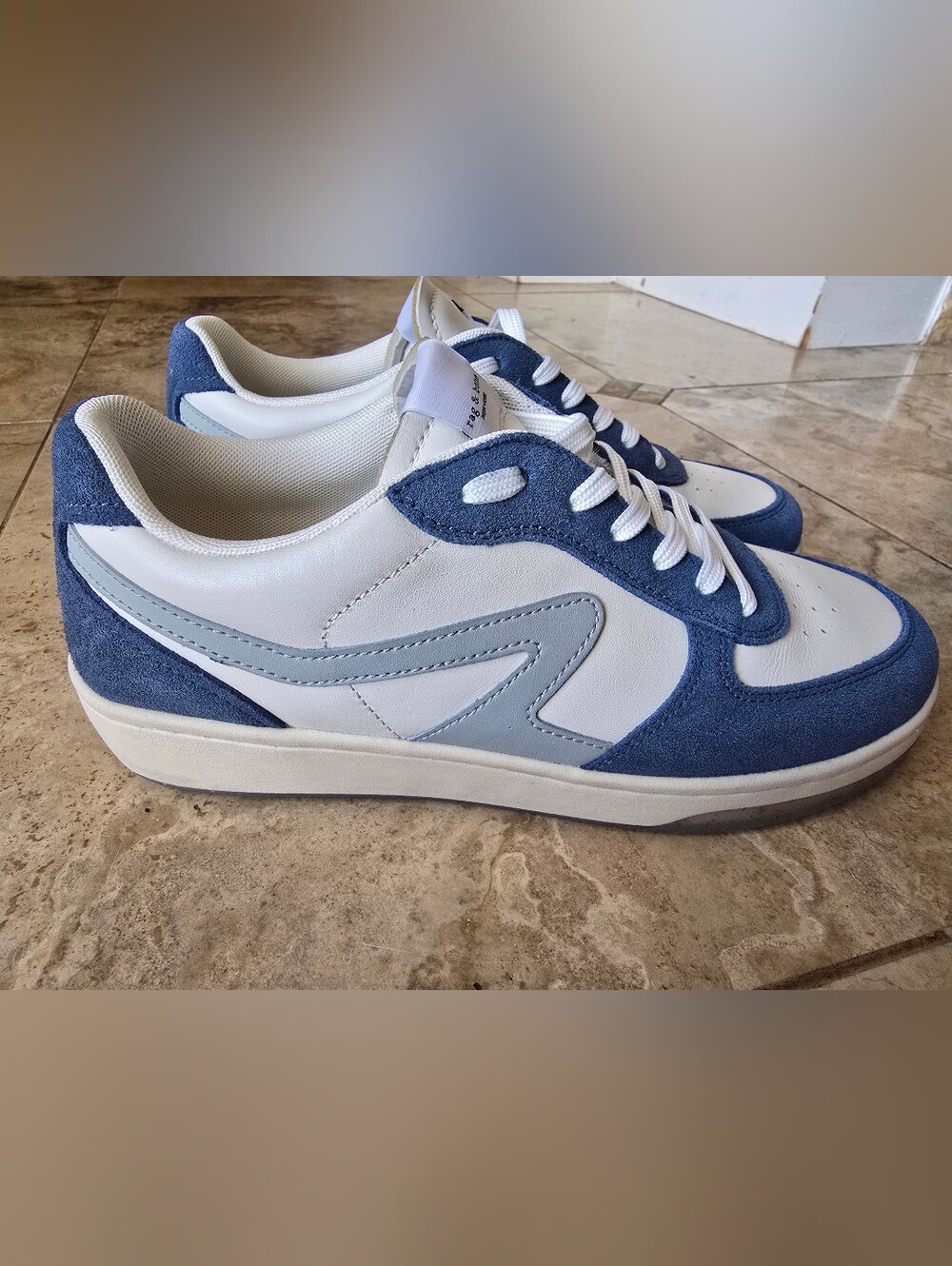 Rag & Bone Retro Court Sneakers Blue Size 40